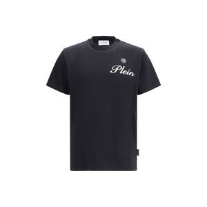 Philipp Plein Men Round Neck T-Shirt Embossed Signature